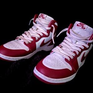 Nike Air Red and White High-Tops